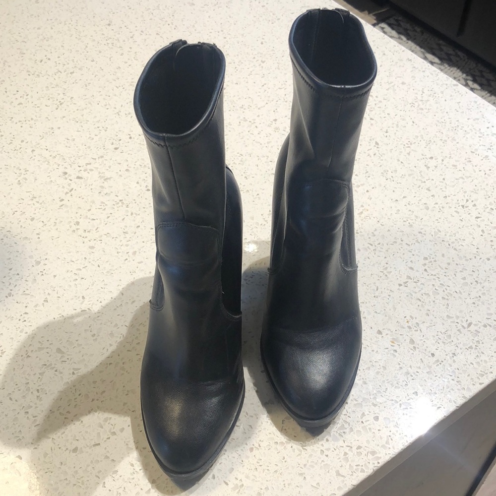 ALDO | Black Leather ankle boots